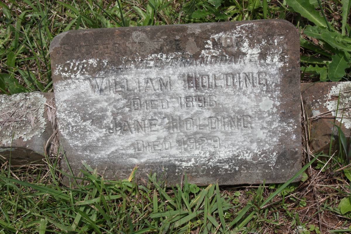 HOLDING William -1896 &amp; Jane -1929