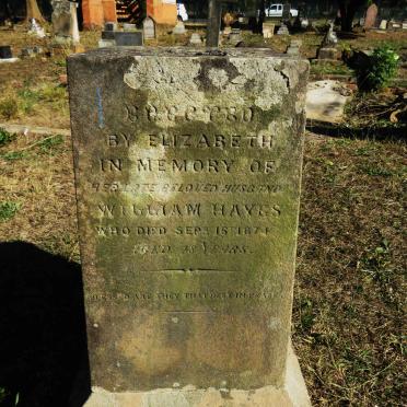 HAYES William -1874