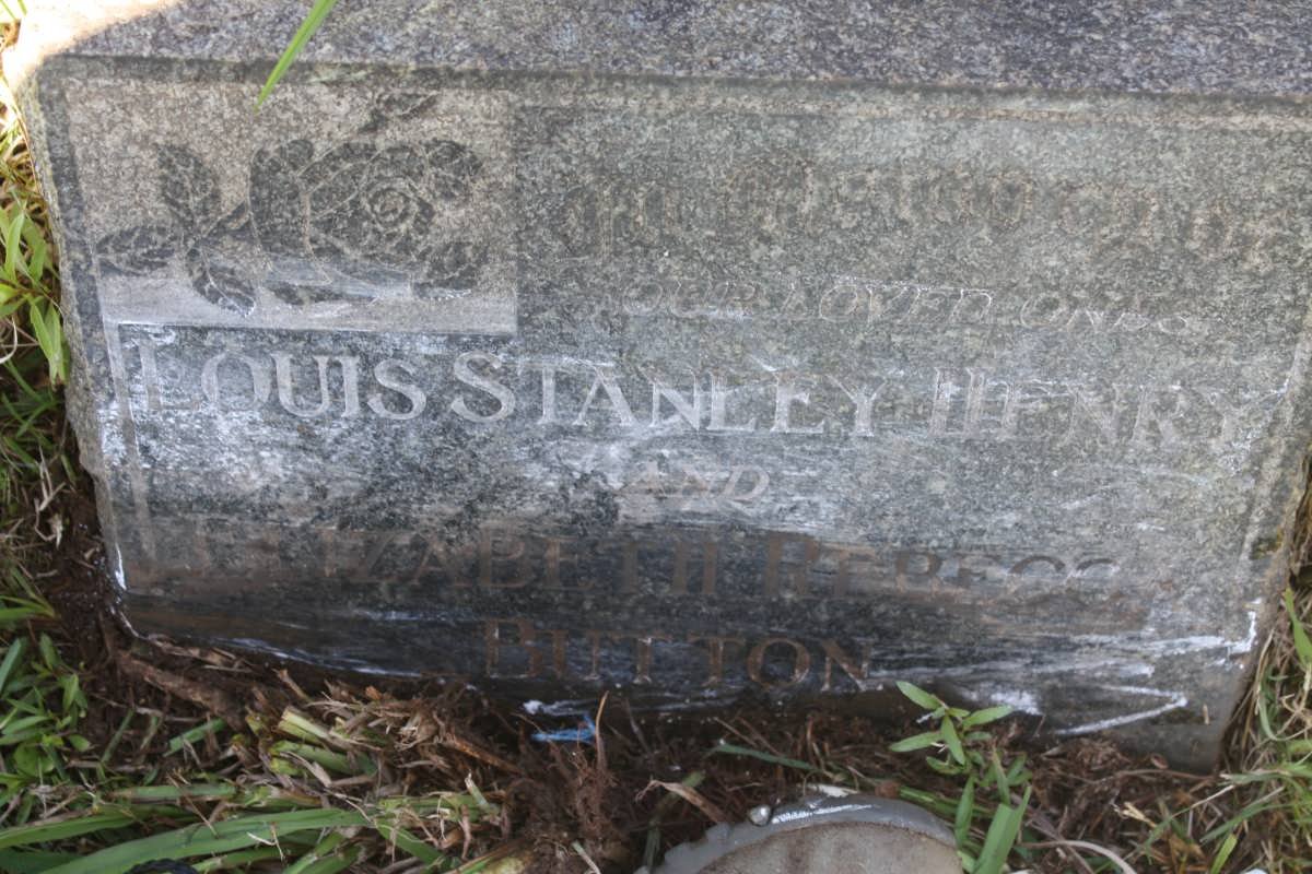 HENRY Louis Stanley &amp; Elizabeth Rebecca BUTTON