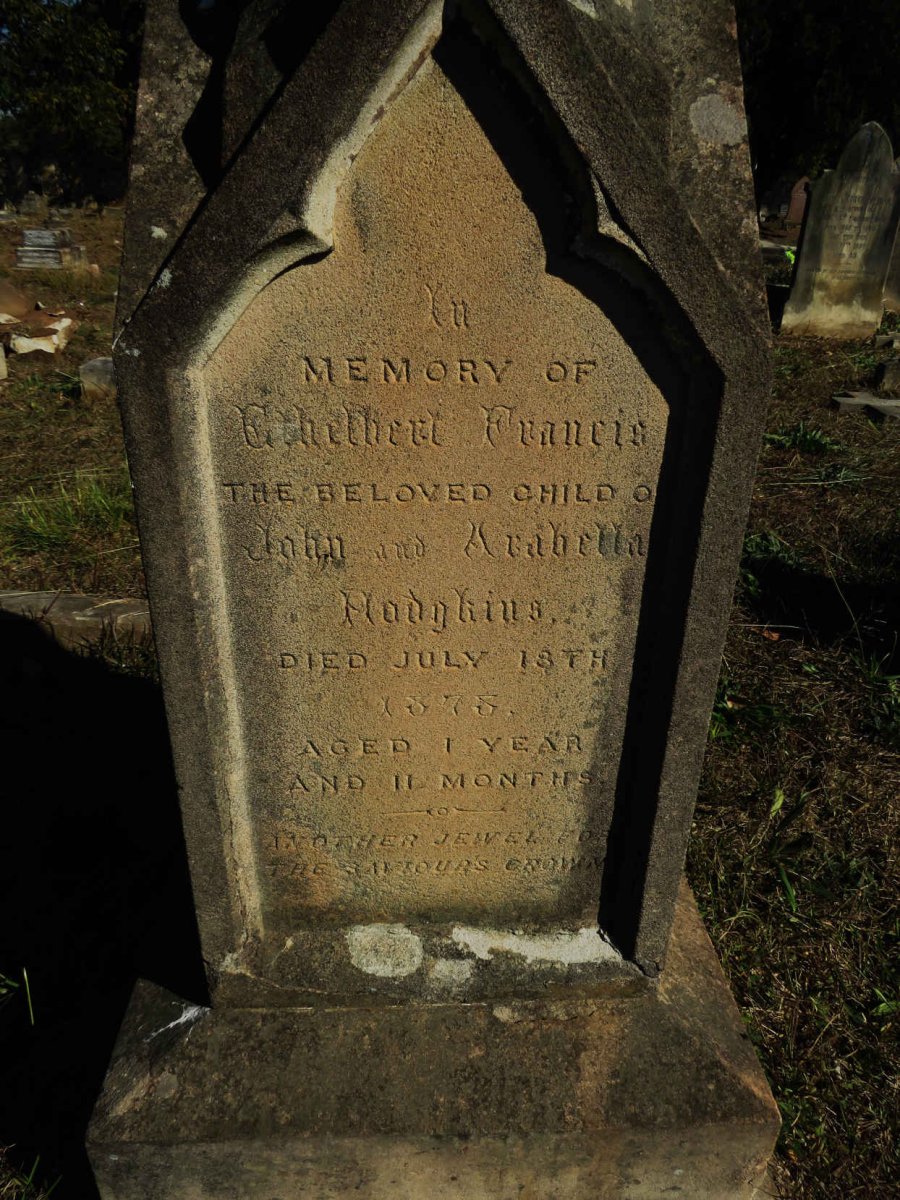 HODGKINS Ethelbert Francis -1878