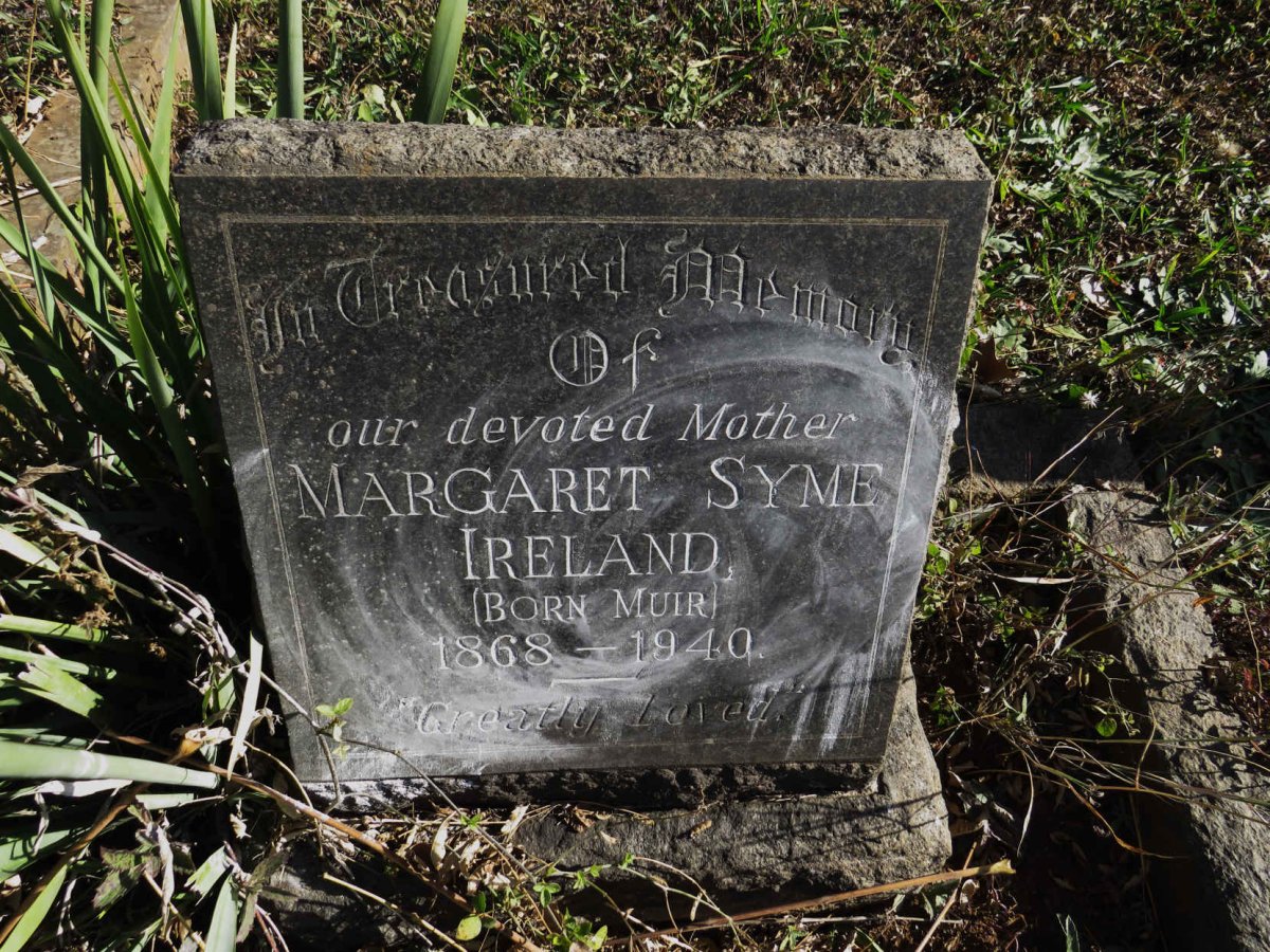 IRELAND Margaret Syme nee MUIR 1868-1940