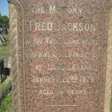 JACKSON Robert Warrington -1915 &amp; Sarah Ann -1912 :: JACKSON Fred -1879 _2