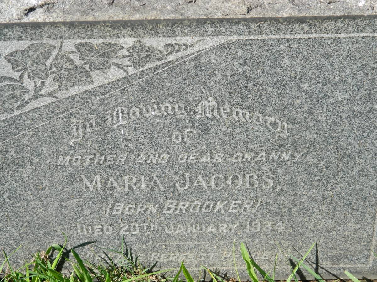 JACOBS Maria nee BROOKER -1934