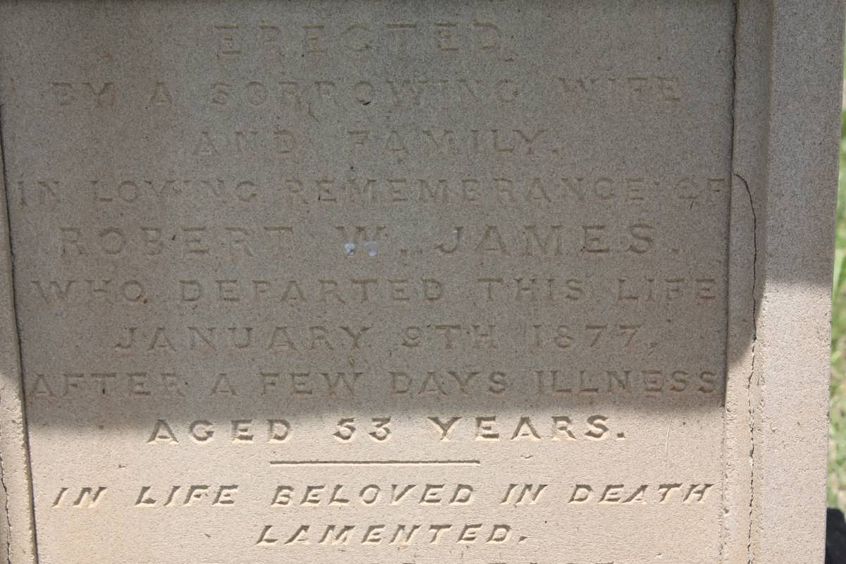 JAMES Robert W. -1877