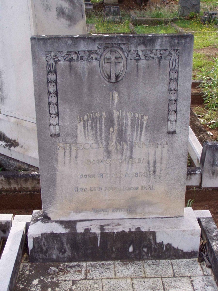 KNAPP Rebecca Ann nee STOWELL 1858-1931