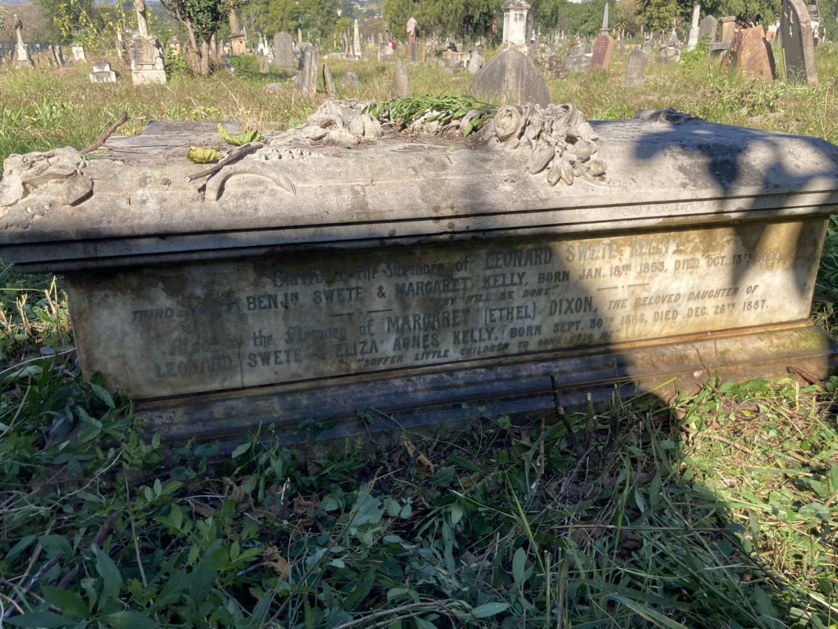 KELLY Leonard, SWETE 1853-1890 :: KELLY Margaret Dixon, SWETE 1886-1887