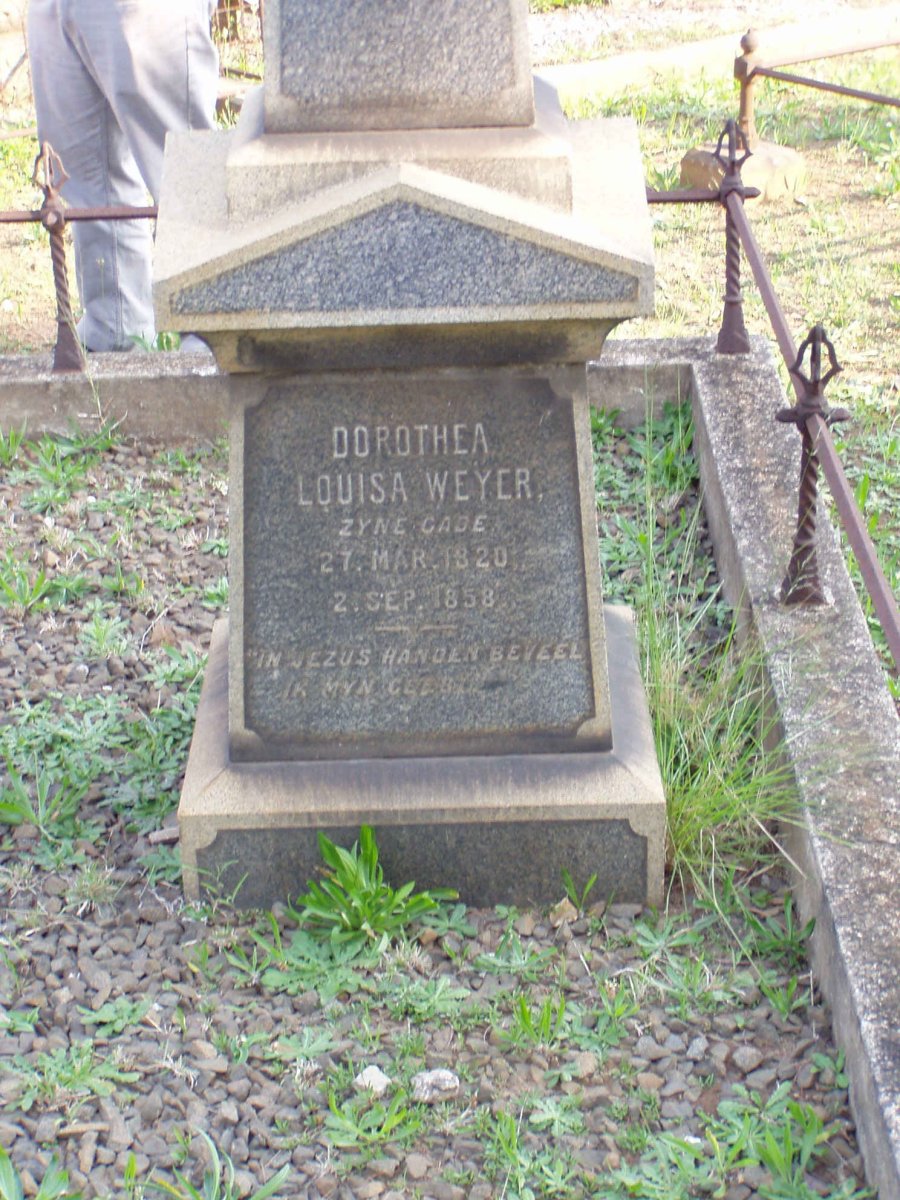 KESTELL Dorothea Louisa nee WEYER 1820-1858