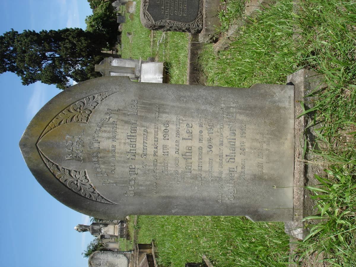 LEE George Shadford -1906 &amp; Martha -1911 :: LEE Sydney Shadford -1912