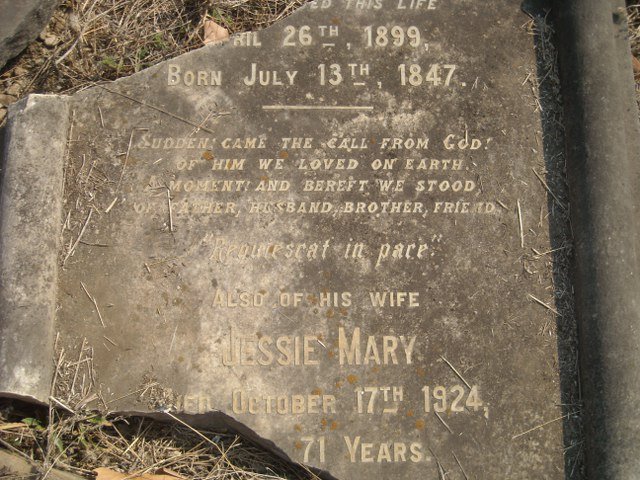 LEVY Charles Goodman 1847-1899 & Jessie Mary -1924
