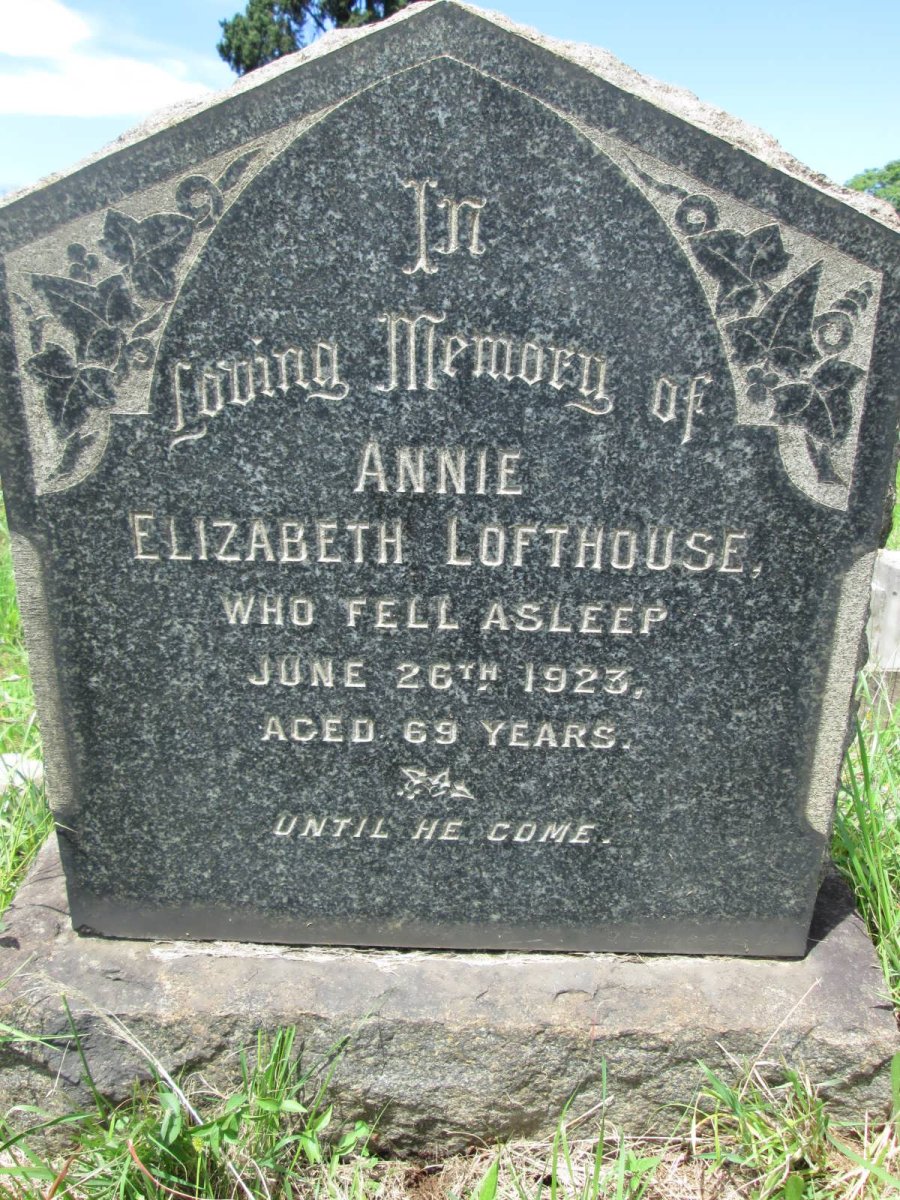 LOFTHOUSE Annie Elizabeth -1923