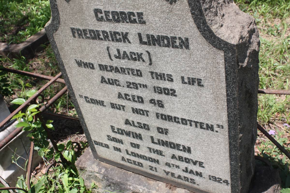 LINDEN George Frederick -1902 :: LINDEN Edwin -1924