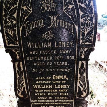 LONEY William -1905 & Emma -1941