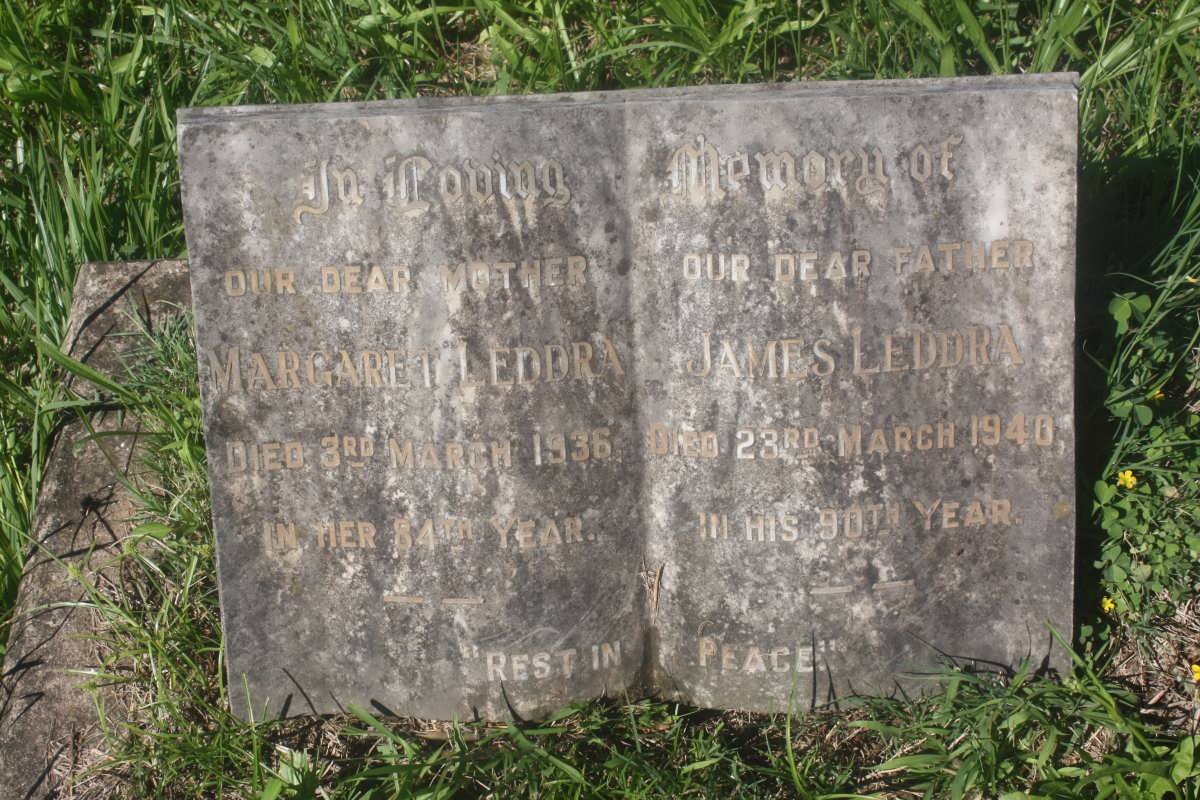 LEDDRA James -1940 &amp; Margaret -1936