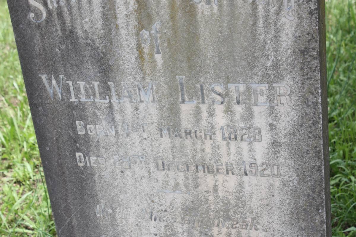 LISTER William -1828-1920