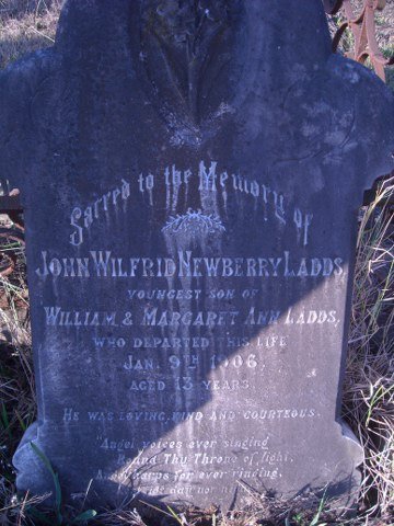 LADDS John Wilfrid Newberry -1906