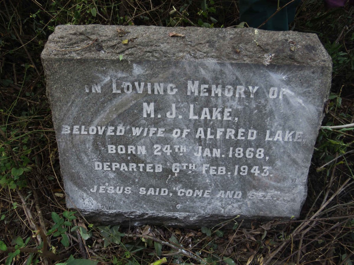 LAKE Mary Jane 1868-1943