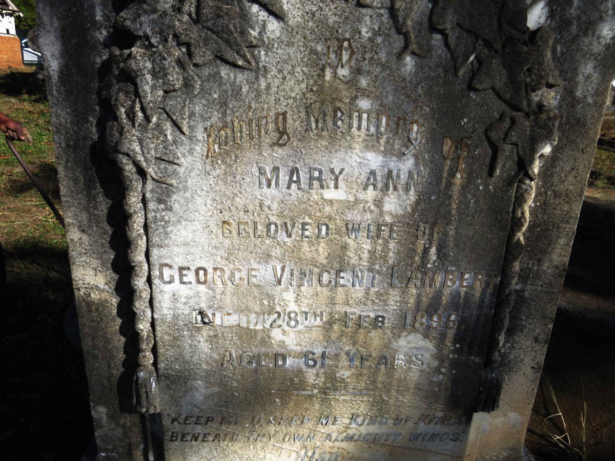 LAMBERT George Vincent -1908 & Mary Ann -1896 _2