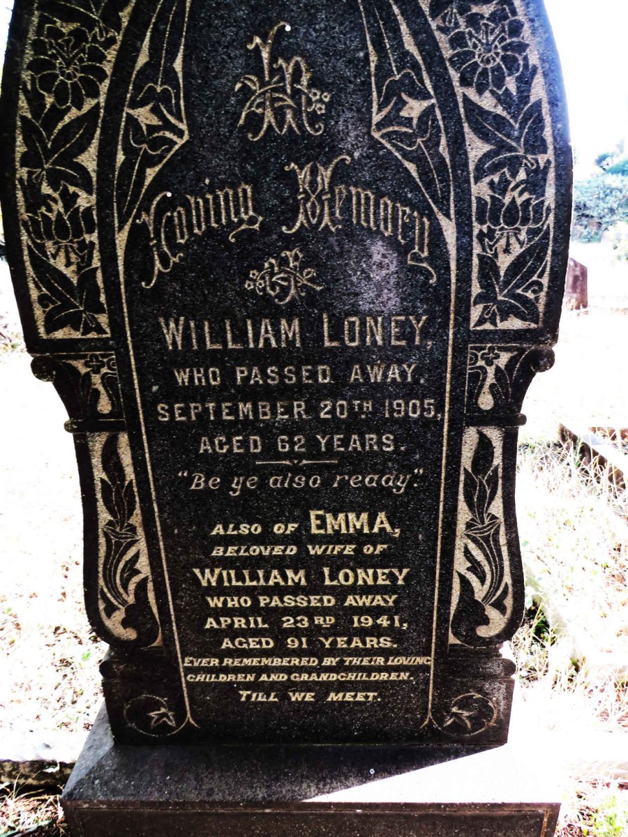 LONEY William -1905 & Emma -1941