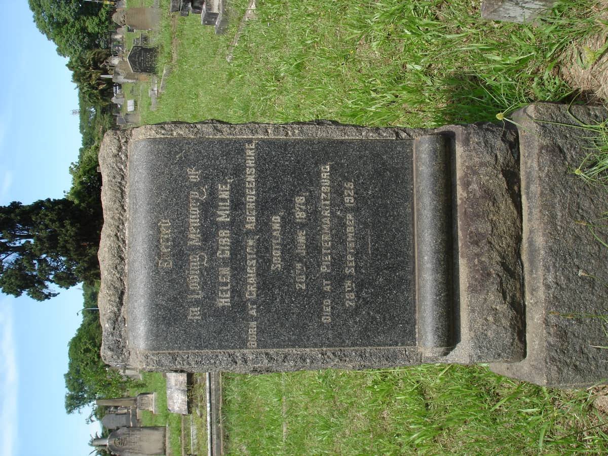 MILNE Helen Gibb 1878-1925