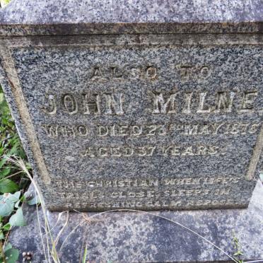 MILNE John -1876