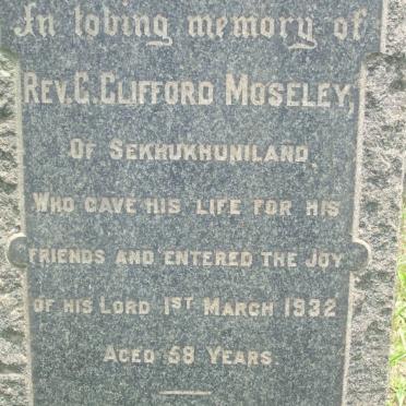 MOSELEY C. Clifford -1932