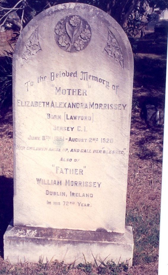 MORRISSEY William ::  MORRISSEY Elizabeth Alexandra nee LAWFORD 1851-1920 