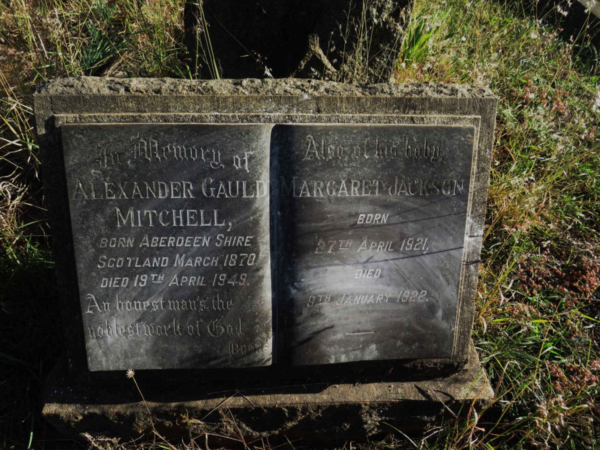 MITCHELL Alexander Gauld 1870-1949 :: MITCHELL Margaret Jackson 1921-1922