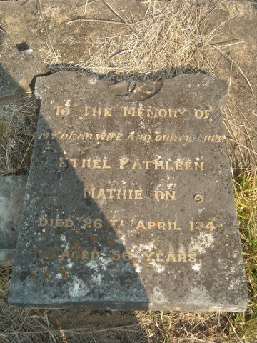 MATHIESON Ethel Kathleen - 194?