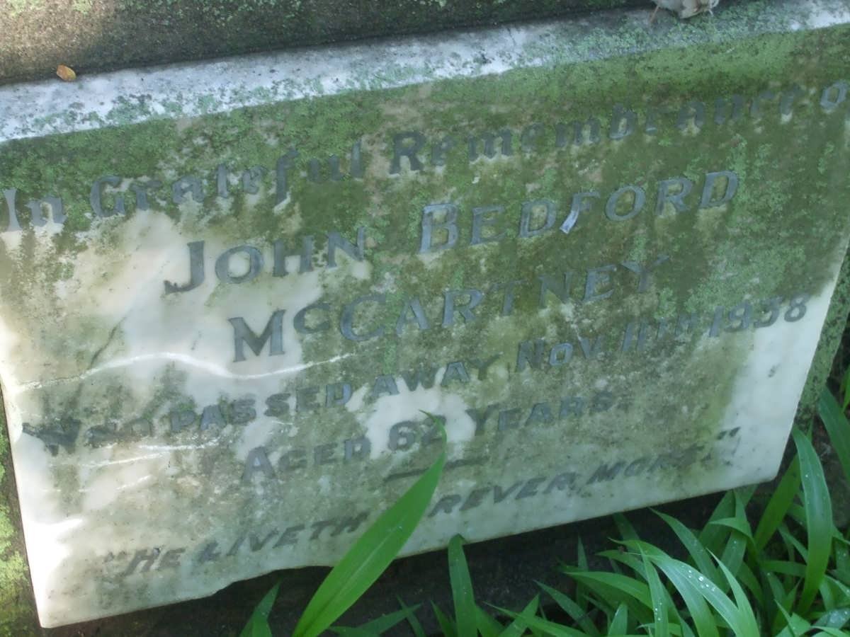 McCARTNEY John Bedford -1938