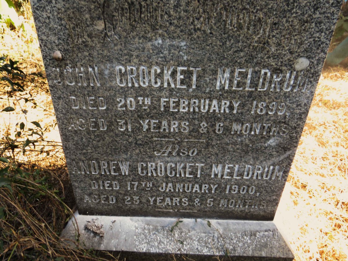 MELDRUM John Crocket -1899 :: MELDRUM Andrew Crocket -1900