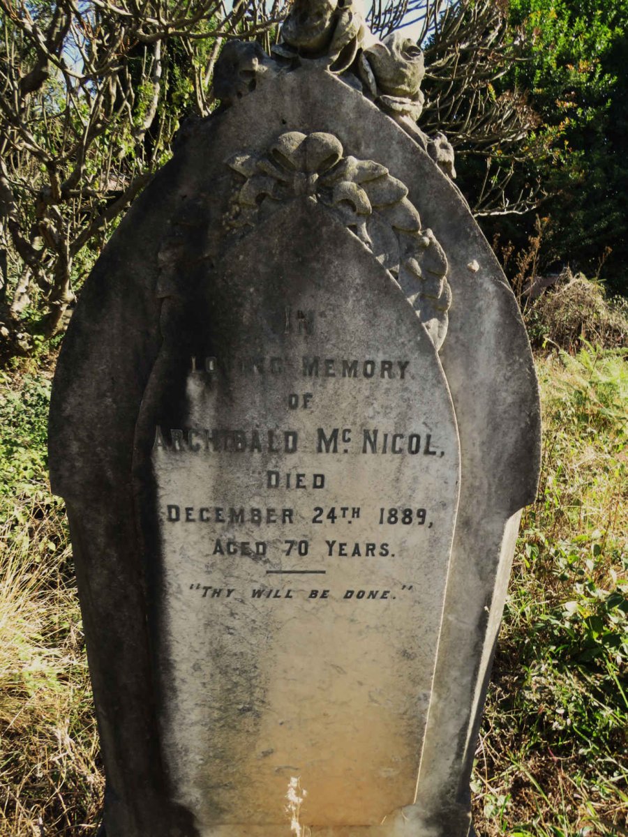 MCNICOL Archibald -1889