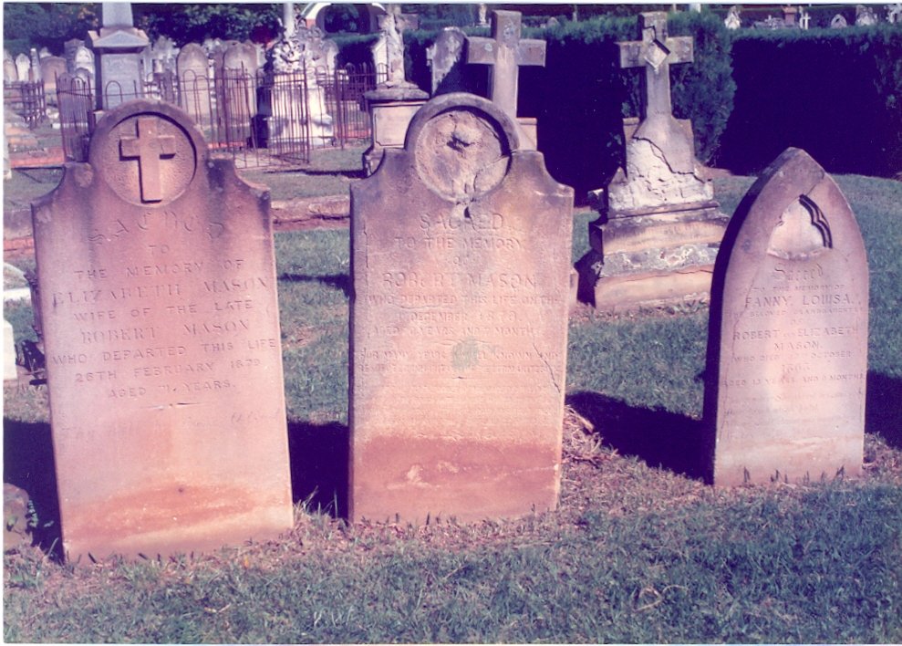 MASON Robert -1870 & Elizabeth -1879 :: MASON Fanny Louisa -1863