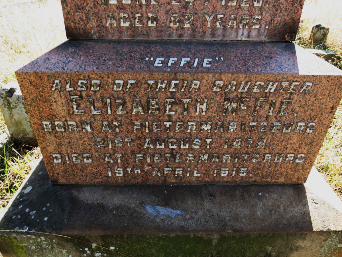 MCFIE William 1838-1920 :: MCFIE Elizabeth 1878-1915 _2