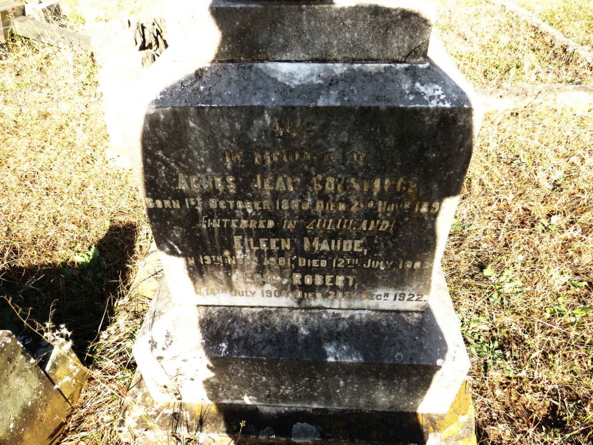 MCGIBBON Alexander James -1940 :: MCGIBBON Agnes Jean Constance 1896-1897 :: MCGIBBON Eileen Maude 1901-1903 :: MCGIBBON Eric Robert 1904-1922 _1