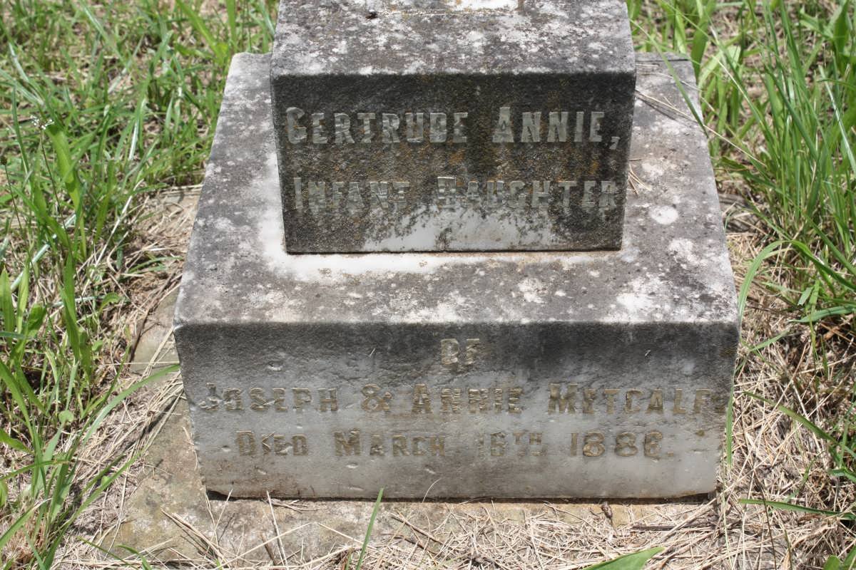 METCALF Gertrude Annie -1886