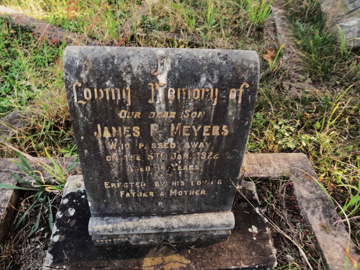 MEYERS James P. -1922