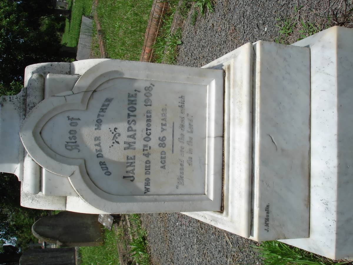 MAPSTONE Jane -1908