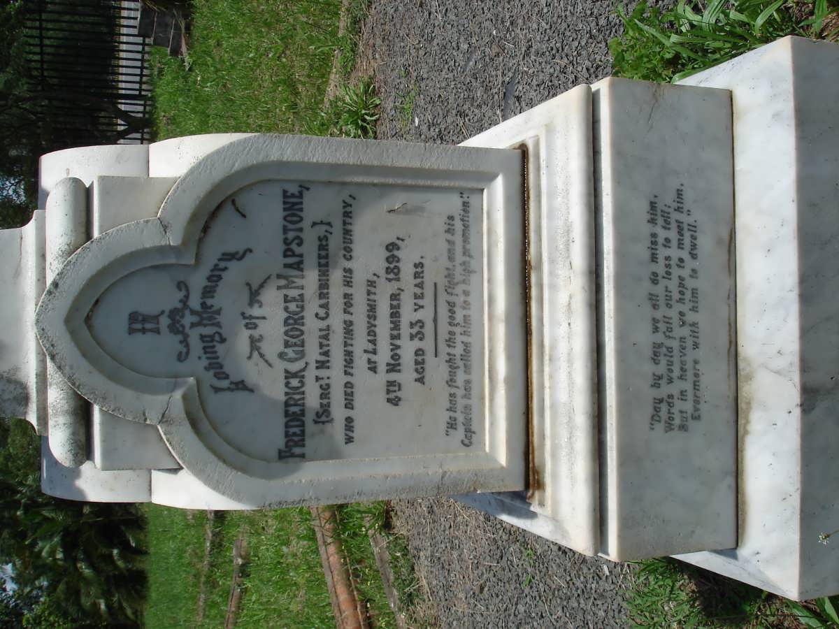 MAPSTONE Frederick George -1899
