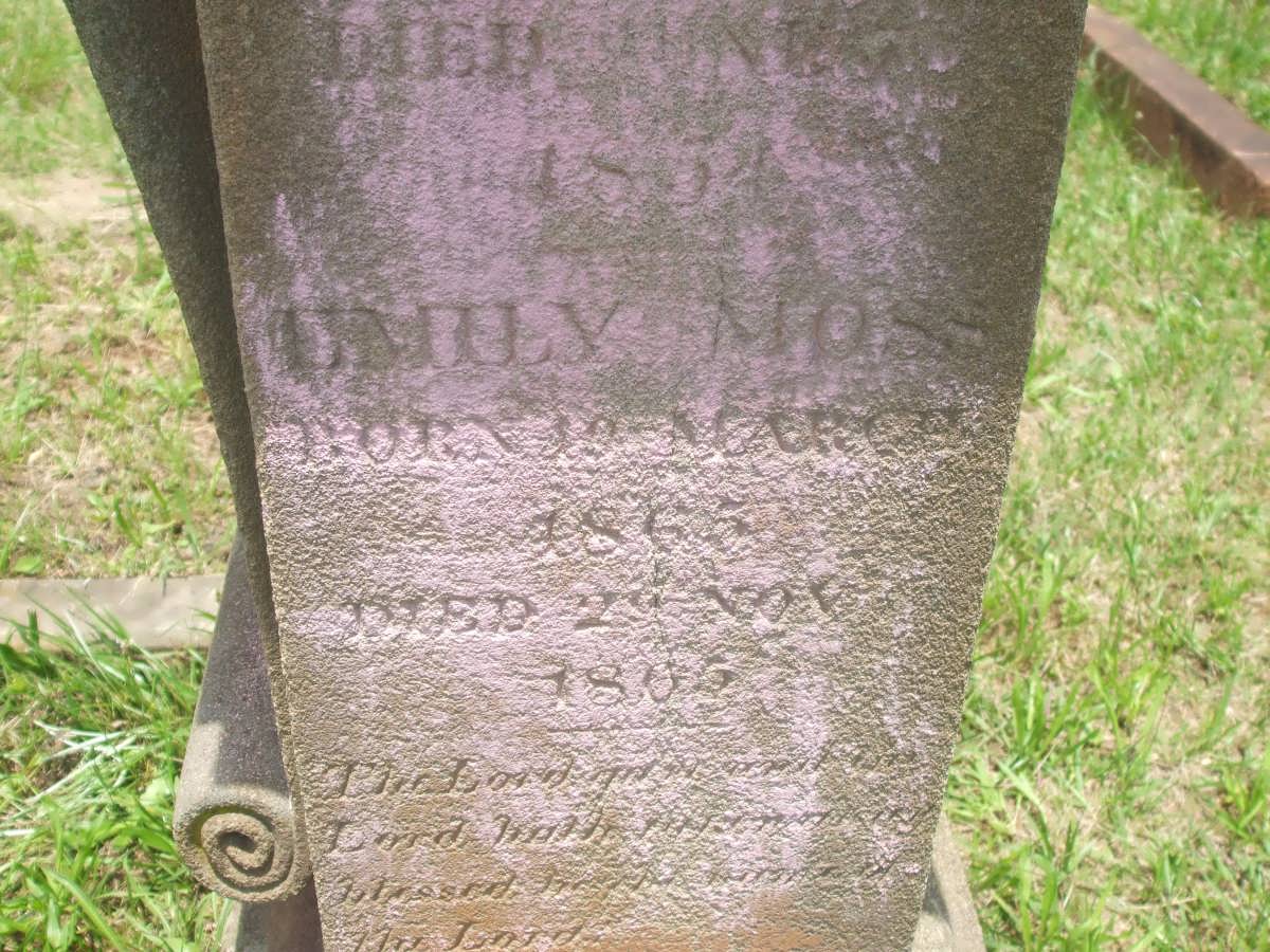 MOSS Emily 1865-1865