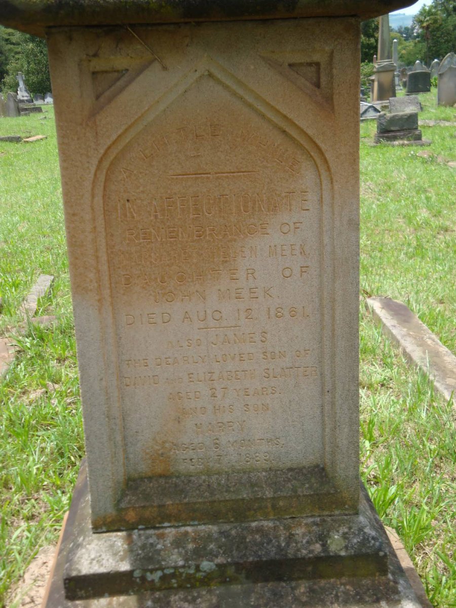 MEEK Margaret Helen -1861 :: SLATTER James -1889 :: SLATTER Harry -1889