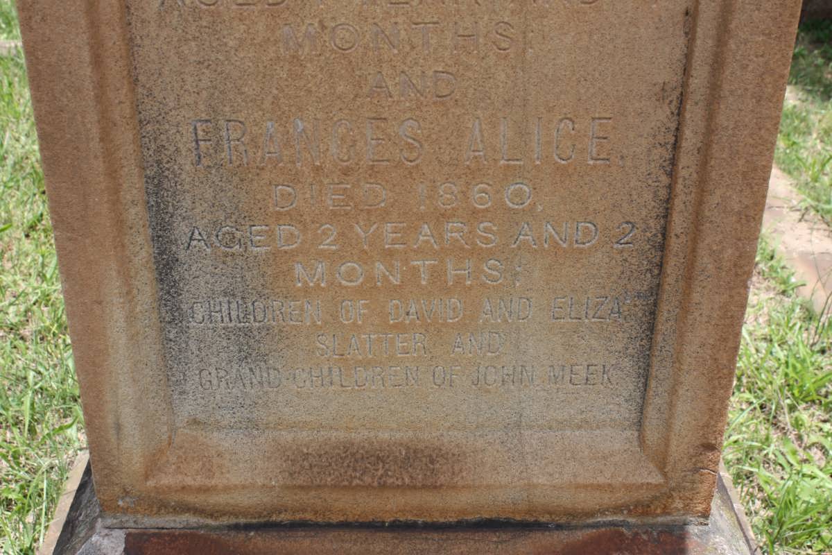SLATTER Frances Alice -1860