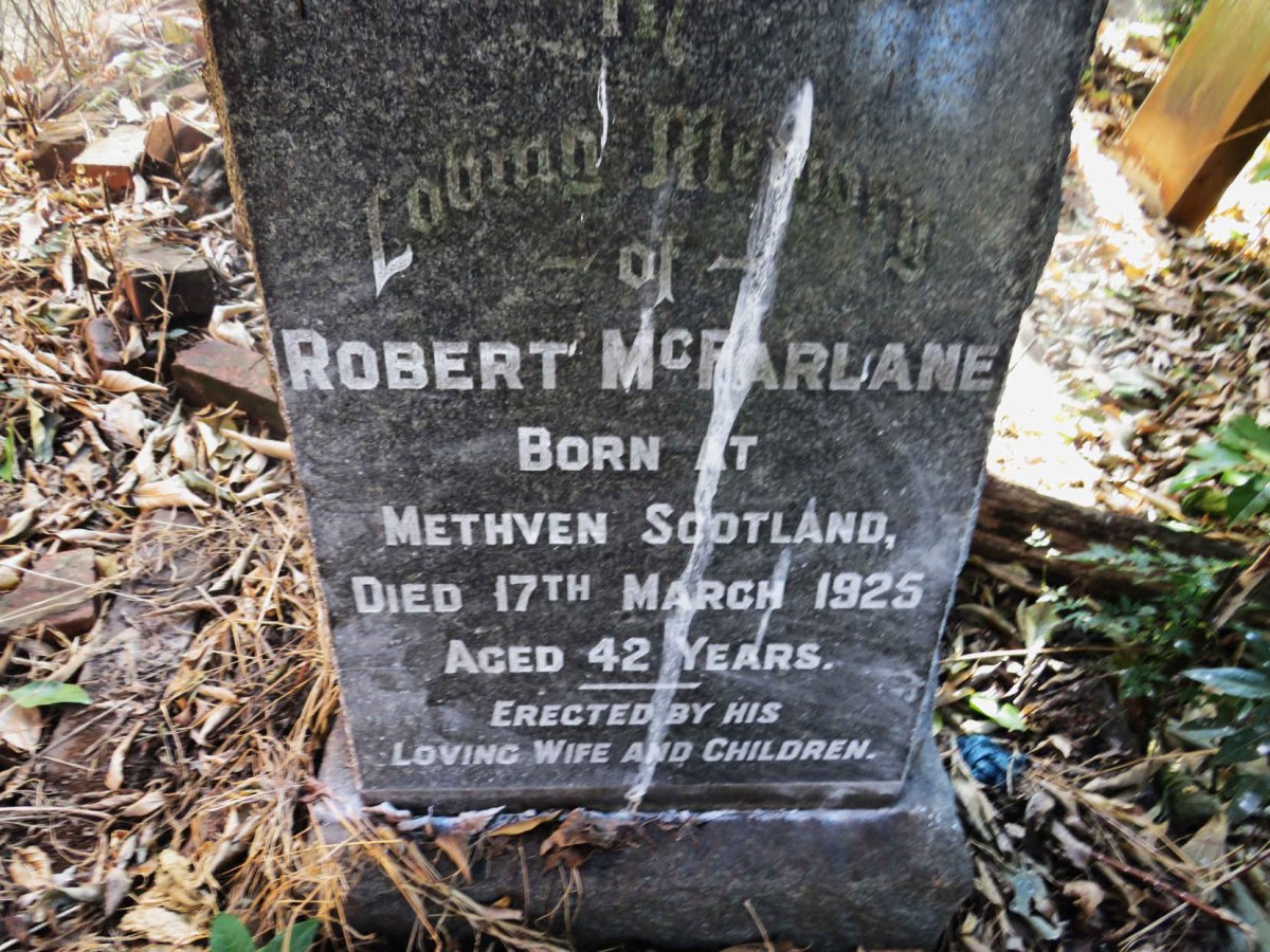 MCFARLANE Robert -1925