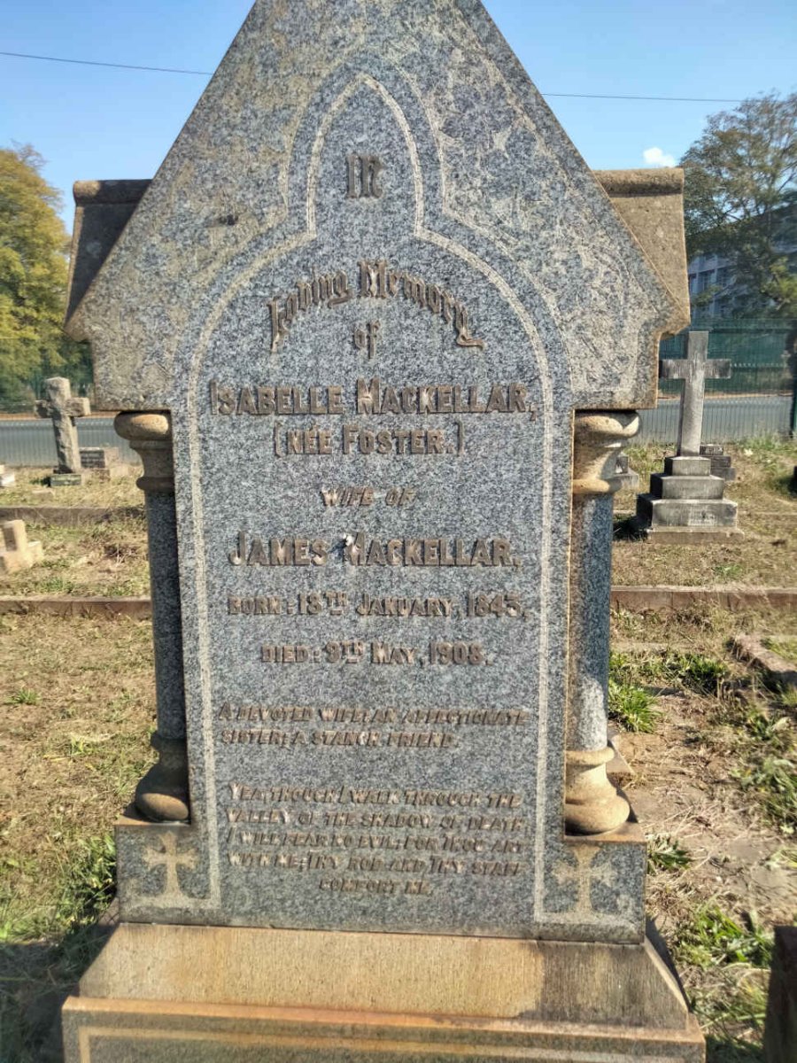 MACKELLAR Isabelle nee FOSTER 1843-1908