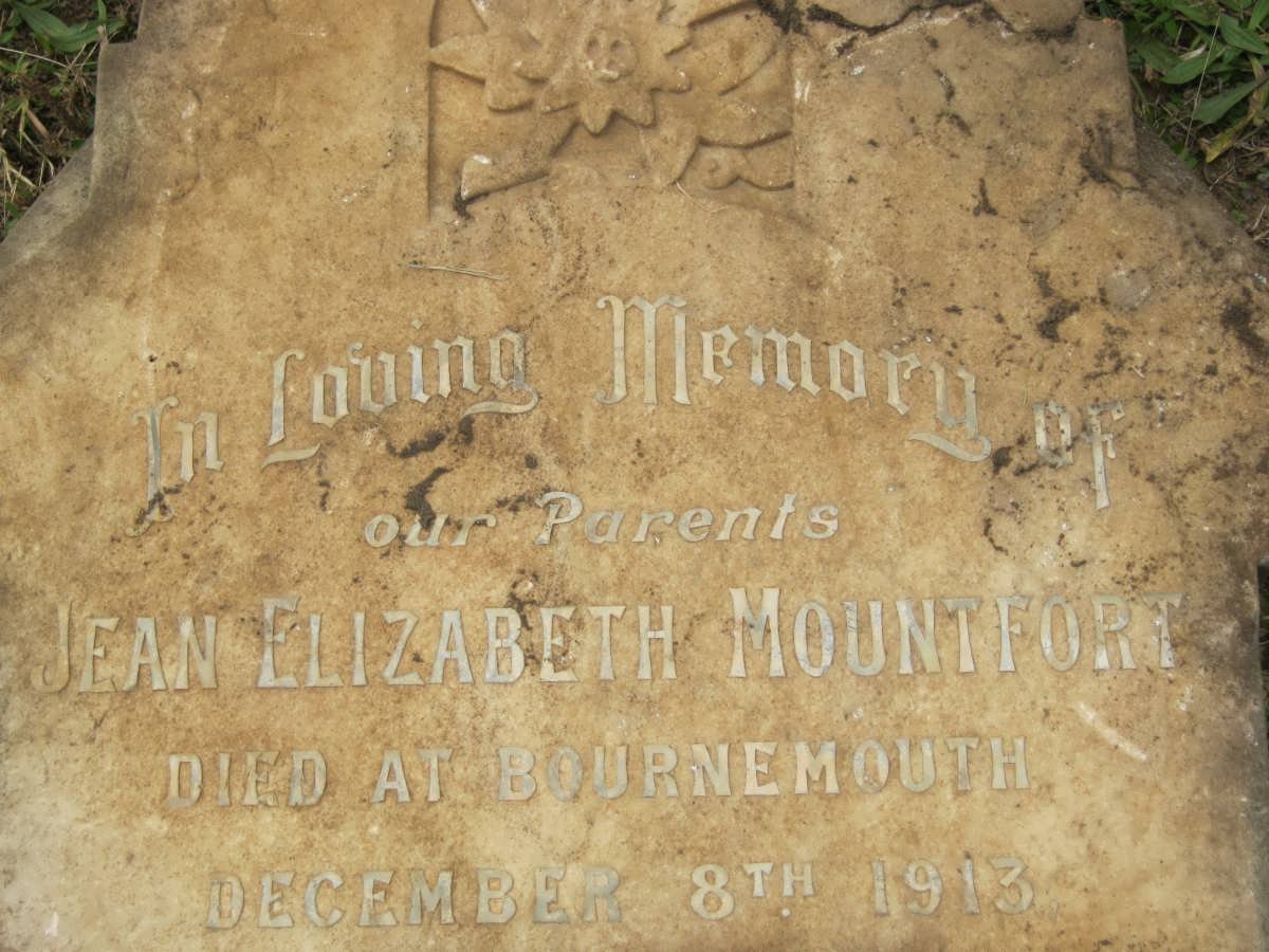 MOUNTFORT Jean Elizabeth -1913