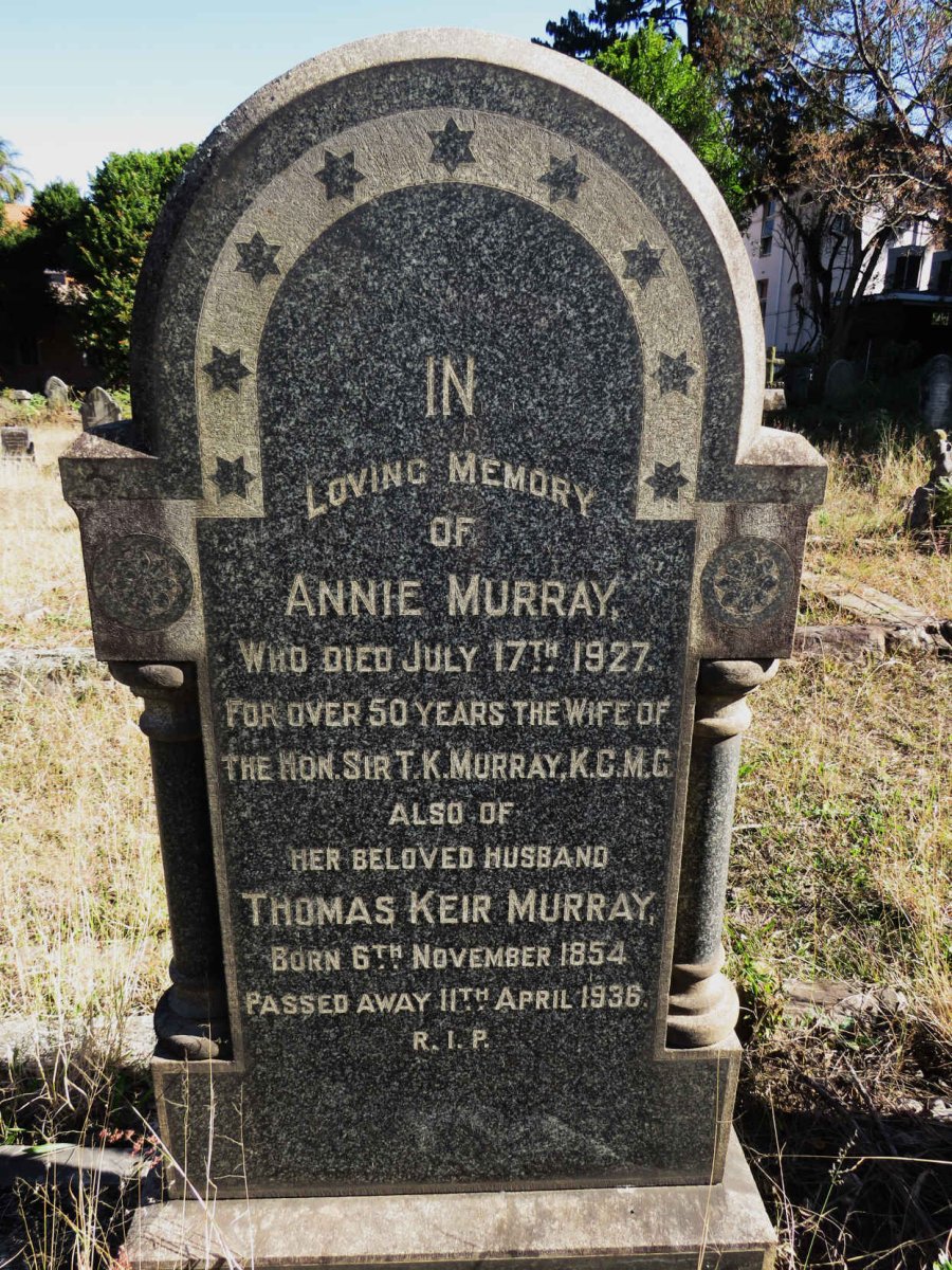 MURRAY Thomas Keir 1854-1936 & Annie -1927