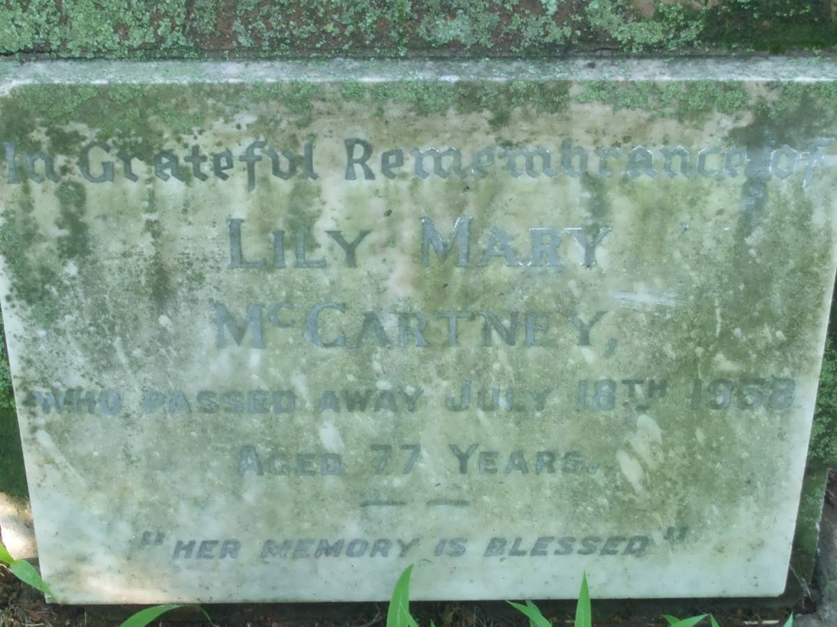 McCARTNEY Lily Mary -1958