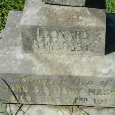MASON Leonard Sowersby -1911