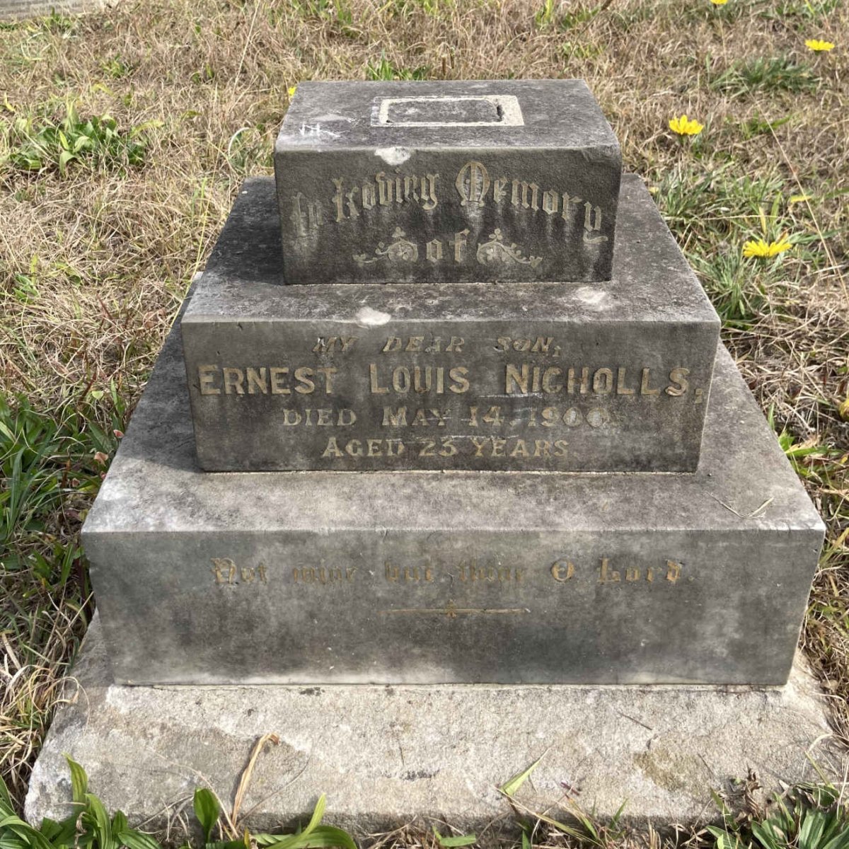 NICHOLLS Ernest Louis -1900