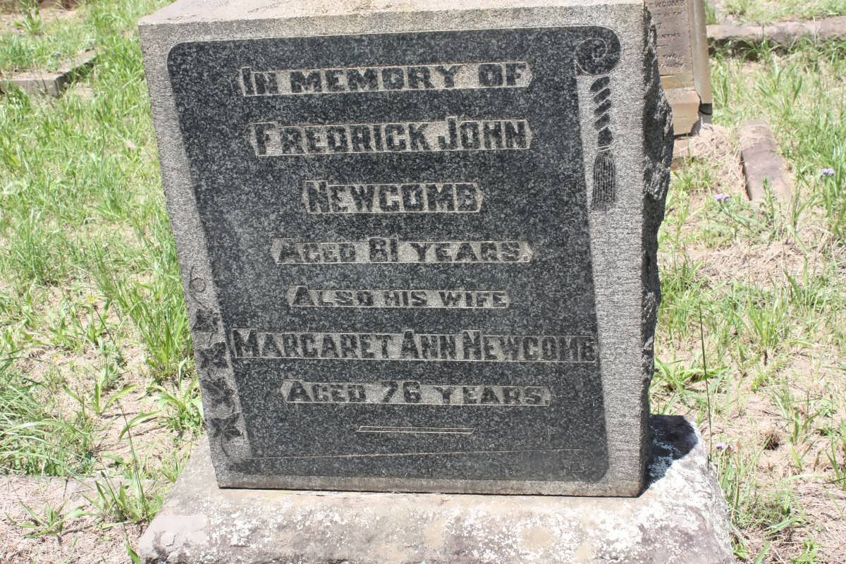 NEWCOMB Fredrick John &amp; Margaret Ann