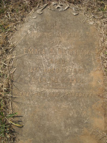 NEWHAM Emma E. -1887